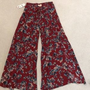 Denim and Supply Floral-Print Smocked Wide-Leg